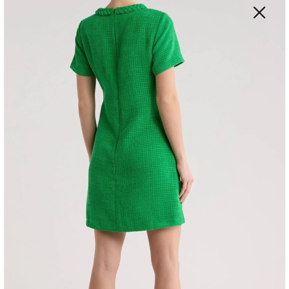 Eliza J green Tweed Short-Sleeve Dress - Picture 2 of 3